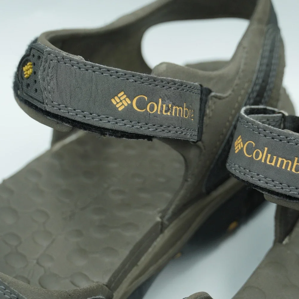 Columbia Mens 10 Outdoor Hiking Sandals Olive Green Strap Comfort‎ Water Shoes